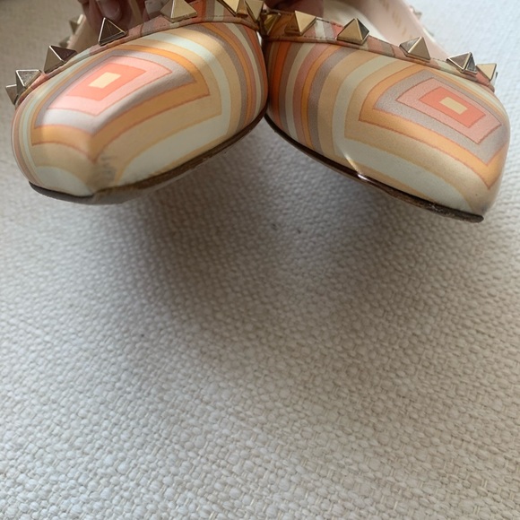 Valentino Rockstud Patterned Flats - Picture 9 of 13